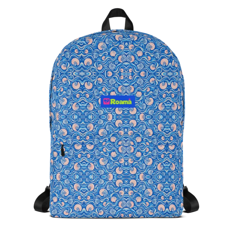 Everyday backpack — Nautilus Current · fine print · lime logo, supplier mockup