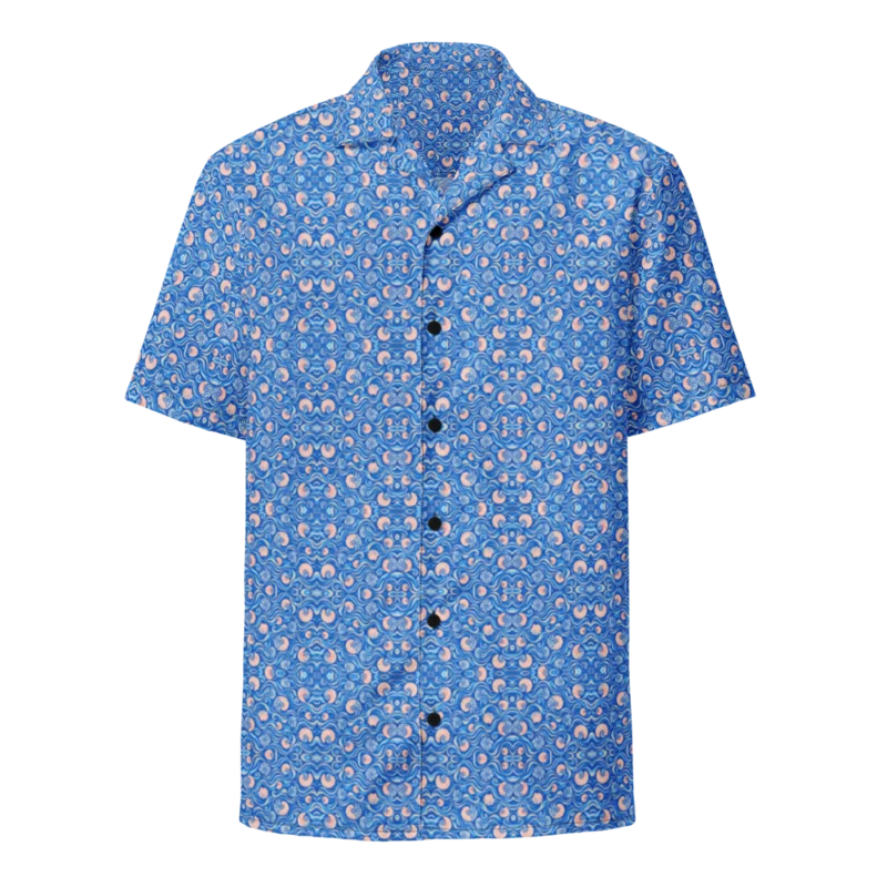 Relaxed button shirt — Nautilus Current · fine print, supplier mockup