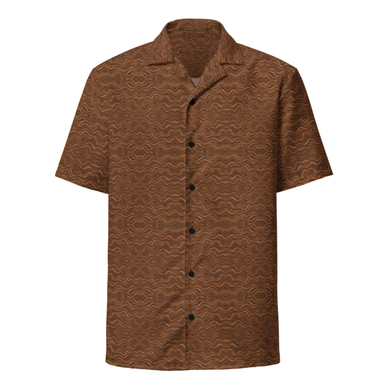 Relaxed button shirt — Tideline · fine print, supplier mockup