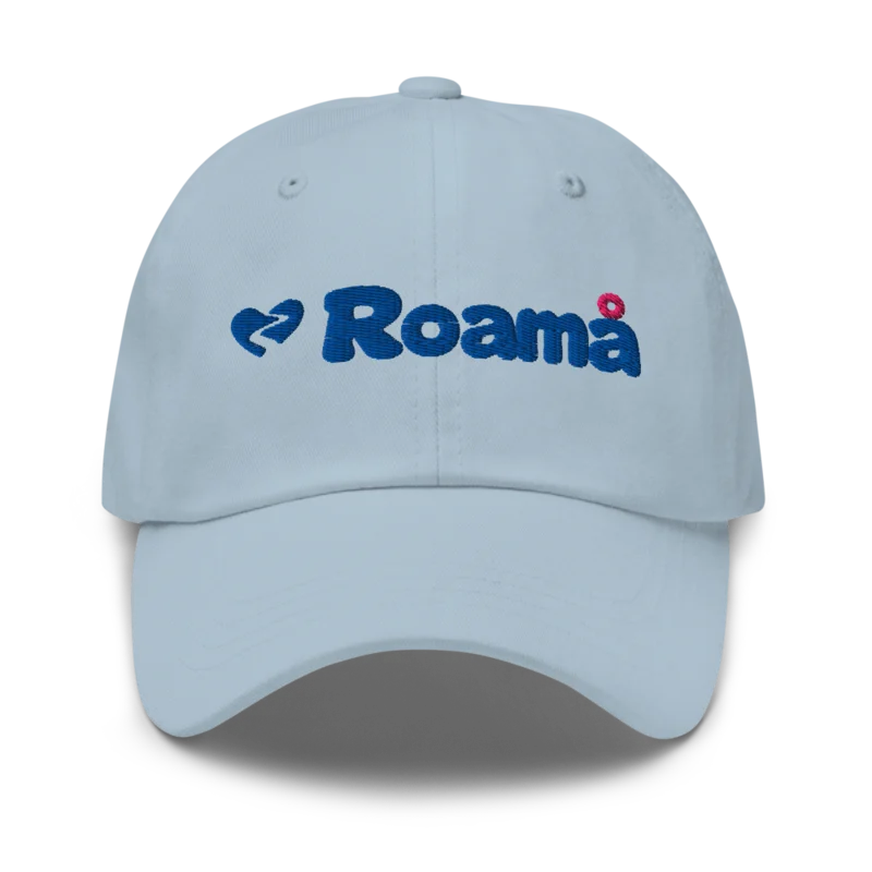 Cotton dad cap in Light Blue logo, Light Blue — supplier product mockup