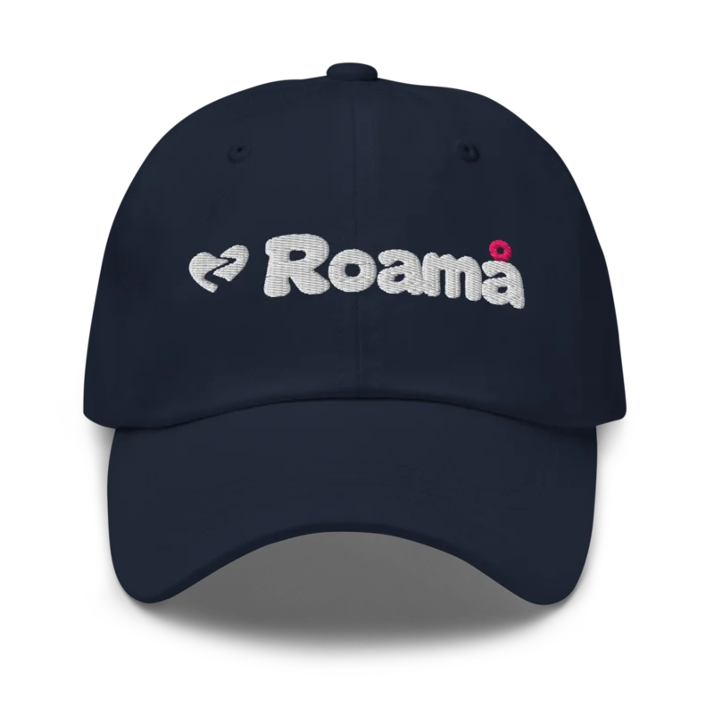 Cotton dad cap in Navy logo, Navy — supplier product mockup