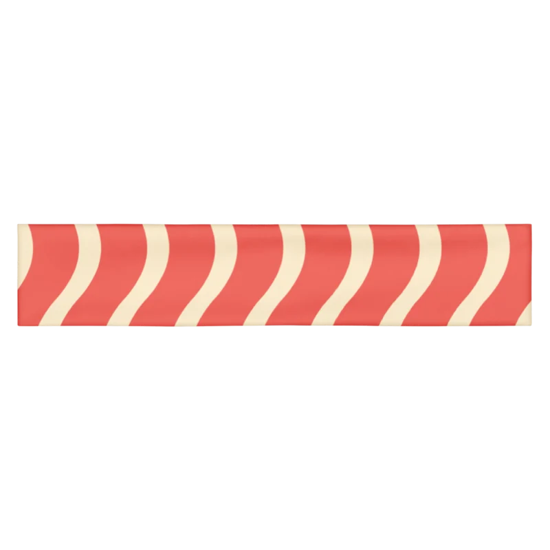 Headband in Scenic Flow, Coral & cream — supplier product mockup