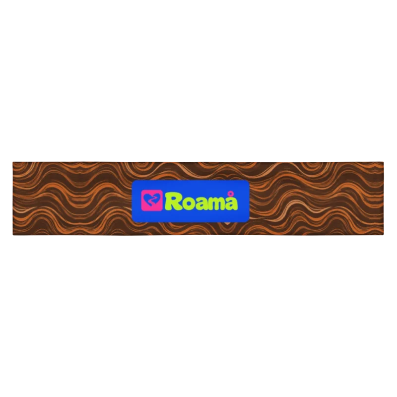 Wide stretch headband — Tideline · fine print · lime logo, supplier mockup