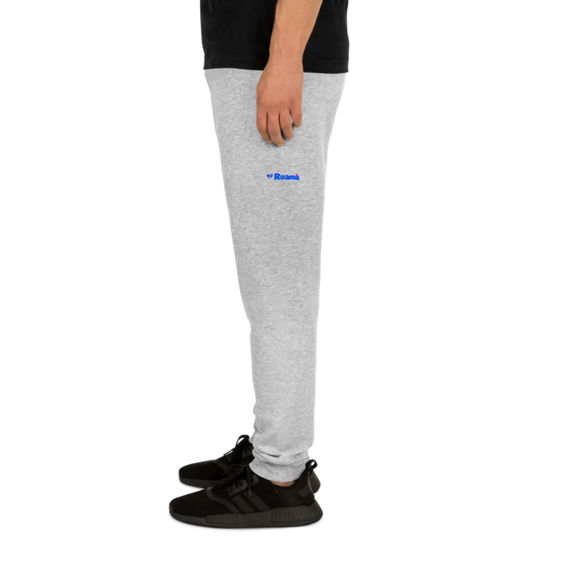 Cotton-blend joggers in Athletic Heather logo, Athletic Heather — supplier product mockup