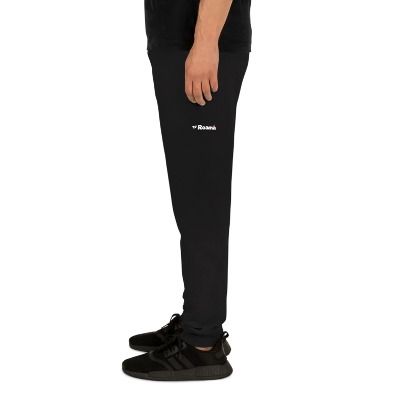 Cotton-blend joggers in Black logo, Black — supplier product mockup