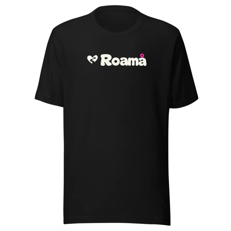 Logo tee in Dark logo, Black — supplier product mockup