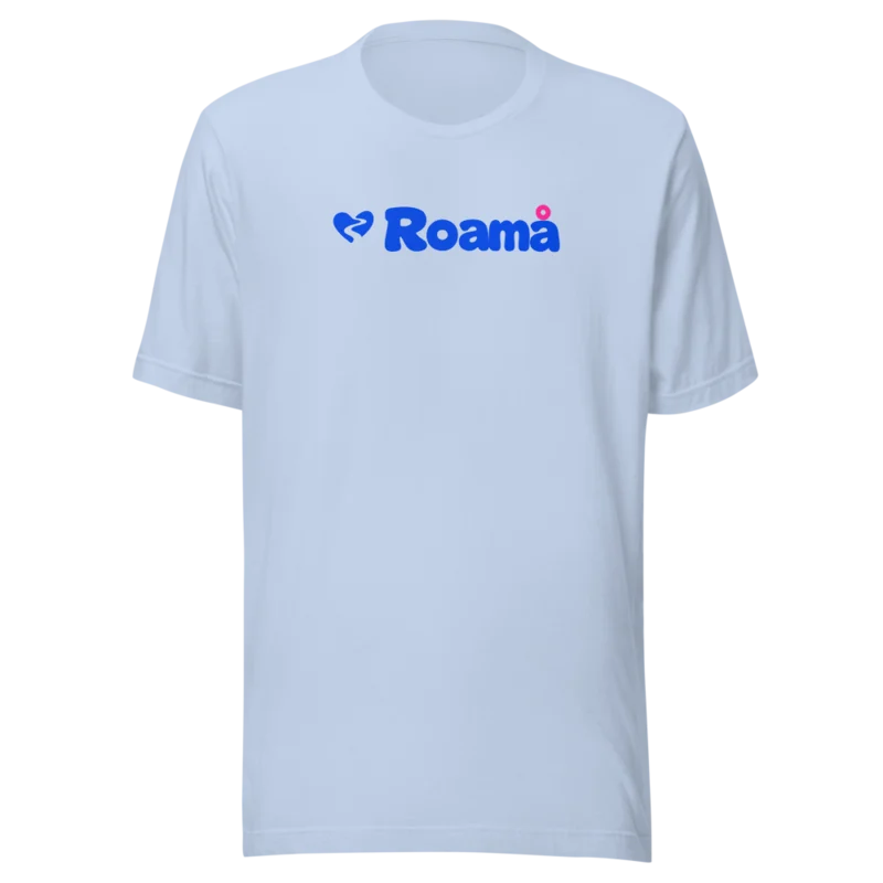 Logo tee in Baby Blue logo, Baby Blue — supplier product mockup