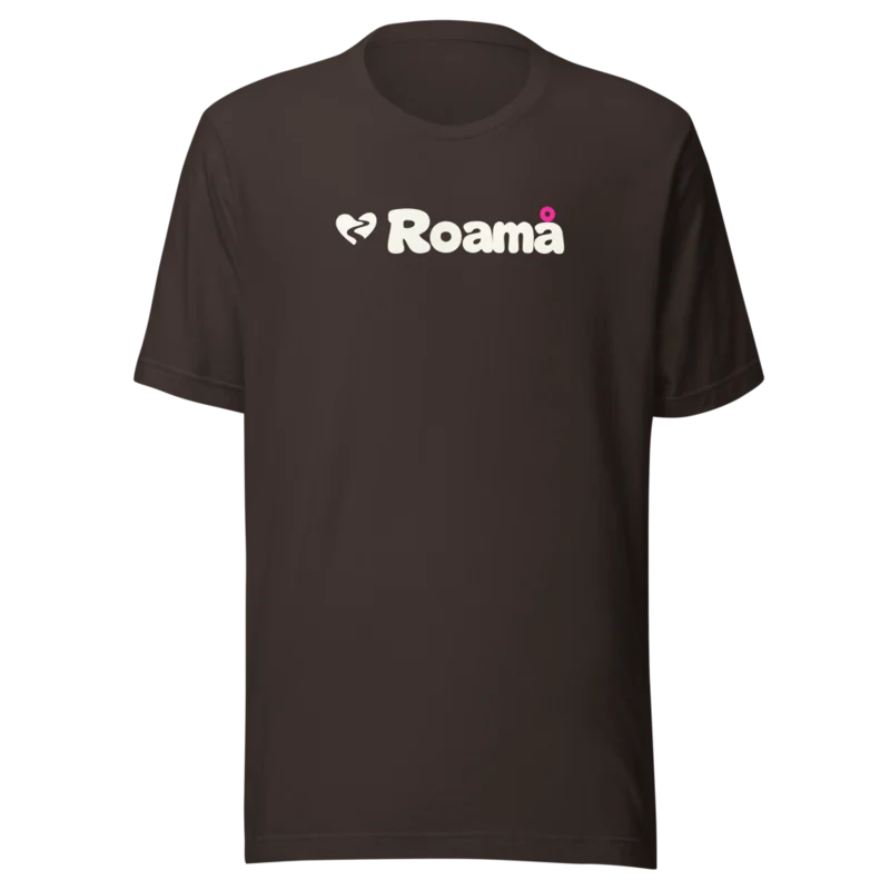Logo tee in Brown logo, Brown — supplier product mockup
