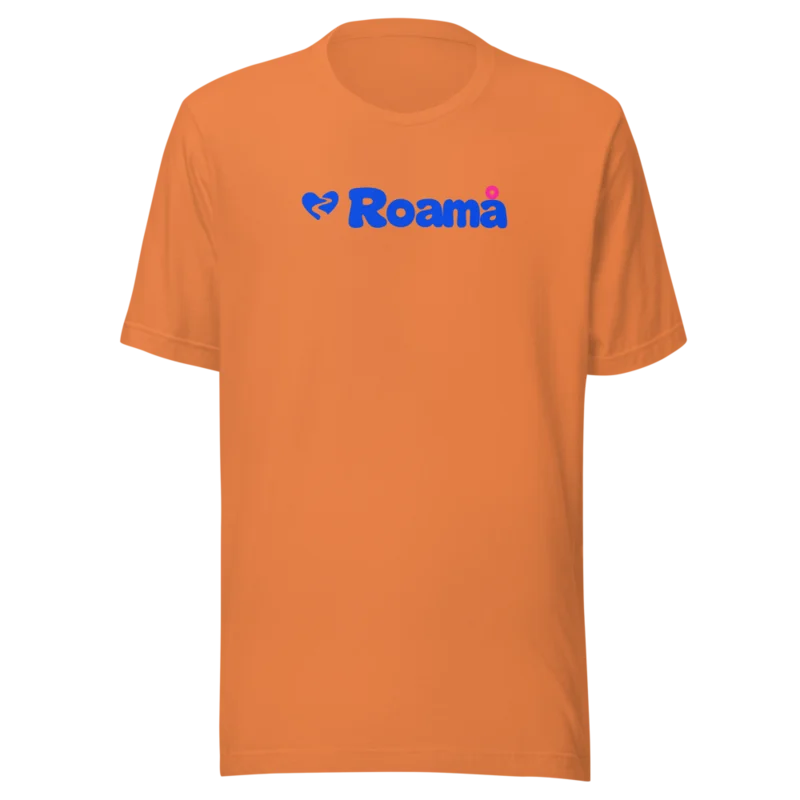 Logo tee in Burnt Orange logo, Burnt Orange — supplier product mockup