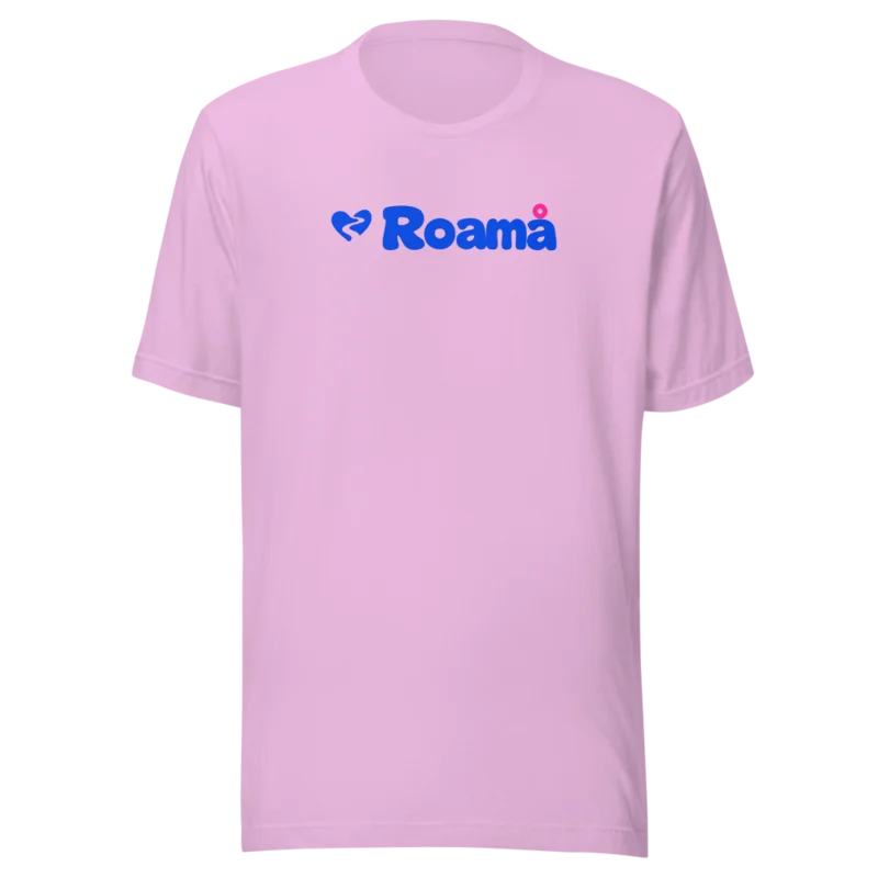 Logo tee in Lilac logo, Lilac — supplier product mockup