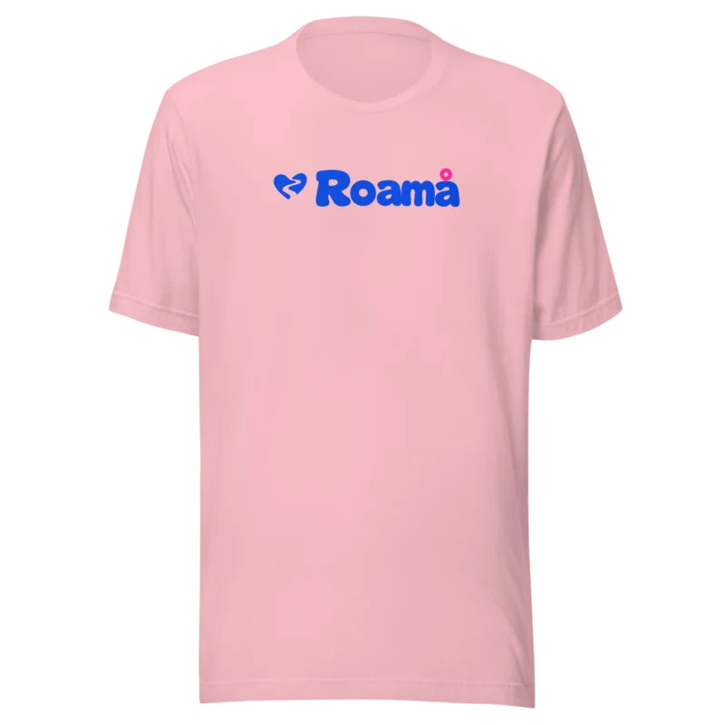 Logo tee in Pink logo, Pink — supplier product mockup