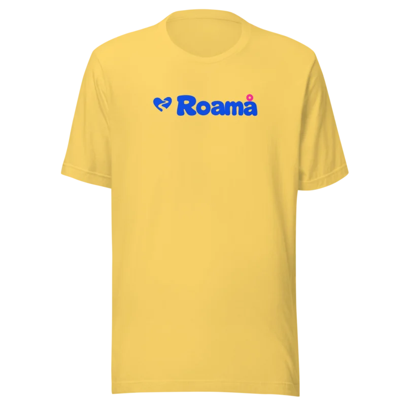 Logo tee in Yellow logo, Yellow — supplier product mockup