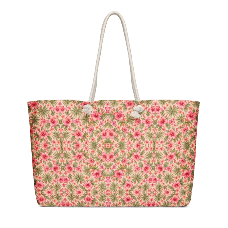 Weekend tote — Hibiscus Hour, supplier mockup