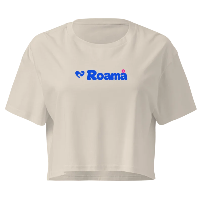 Women’s cotton crop top — Bone logo, supplier mockup