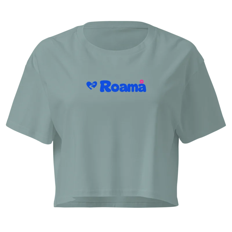 Women’s cotton crop top — Mineral logo, supplier mockup