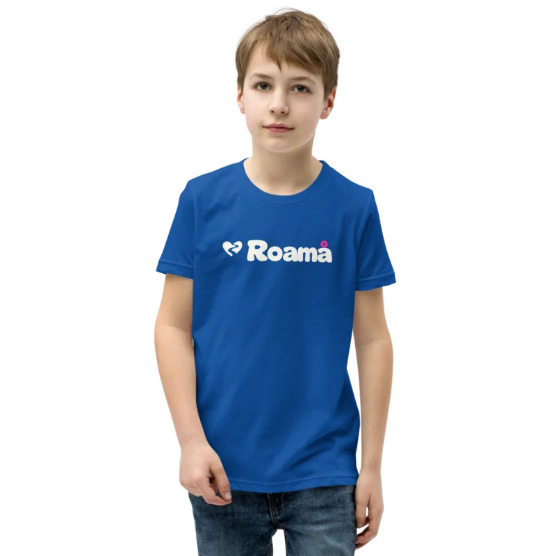 Kids logo tee in True Royal logo, True Royal — supplier product mockup